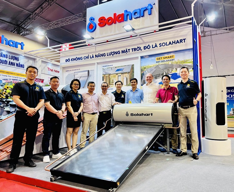 Năng lượng mặt trời tấm phẳng Solahart tại Vietbuild Năng lượng mặt trời tấm phẳng Solahart tại Vietbuild