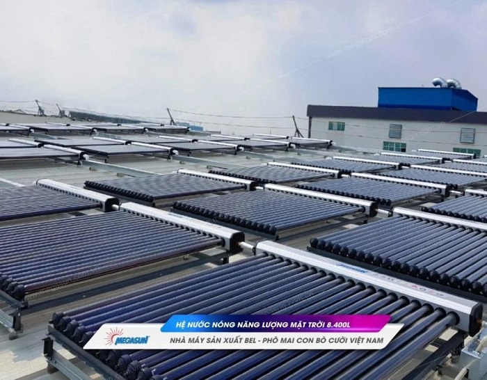 Máy nước nóng năng lượng mặt trời công nghiệp Megasun Máy nước nóng năng lượng mặt trời công nghiệp Megasun