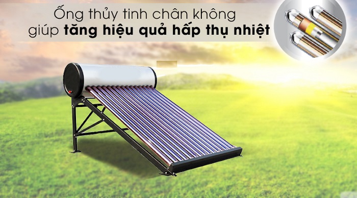 Máy nước nóng năng lượng mặt trời dùng ống thủy tinh dầu Máy nước nóng năng lượng mặt trời dùng ống thủy tinh dầu