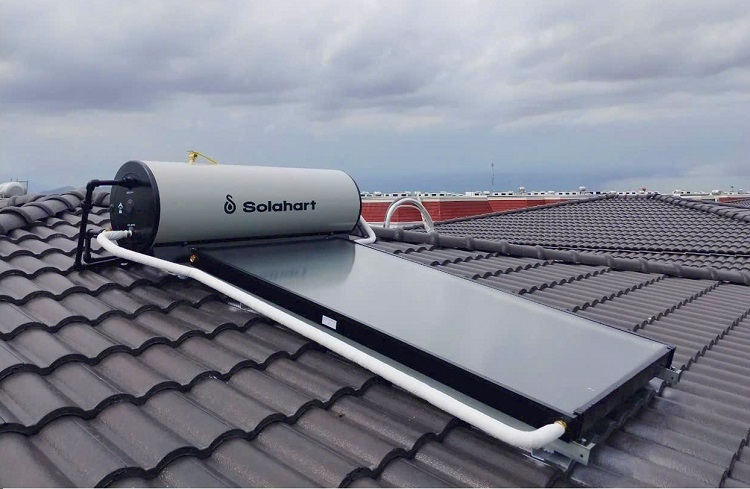 Máy nước nóng tấm phẳng chịu áp 150L - Lắp trên mái ngói Máy nước nóng tấm phẳng chịu áp 150L - Lắp trên mái ngói