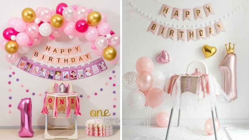 Trang trí tiệc sinh nhật cho bé gái Trang trí tiệc sinh nhật cho bé gái