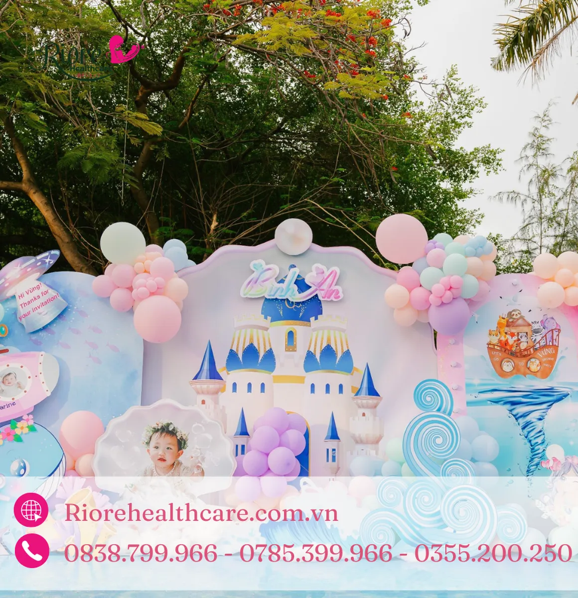 Dịch vụ trang trí sinh nhật thôi nôi trọn gói – Decor chuyên nghiệp TP. HCM