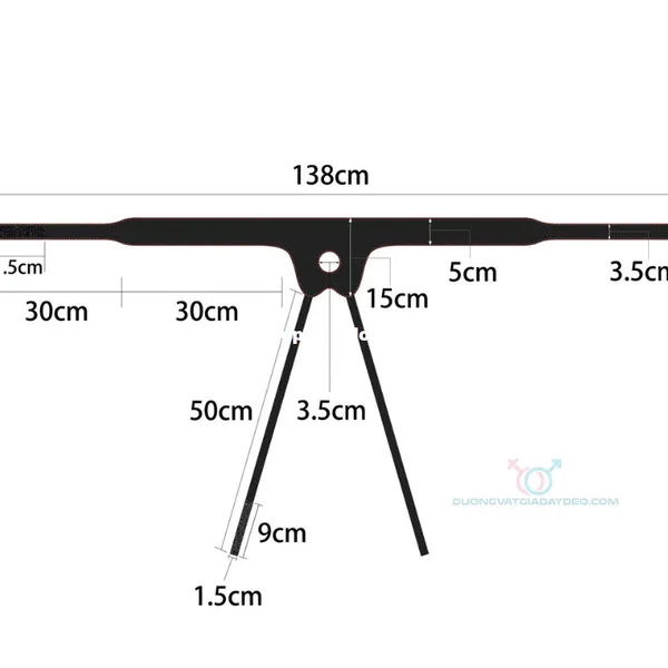 Dây đeo dương vật Lovetoy dán siêu chắc