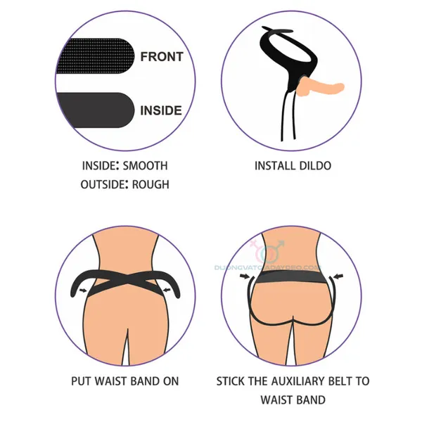 Dây đeo dương vật Lovetoy dán siêu chắc