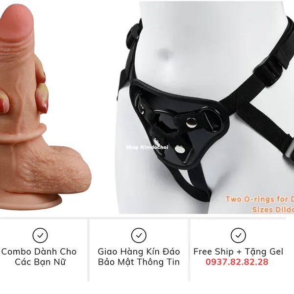 Trải nghiệm dương vật giả dành cho nữ có dây đeo Lovetoy 2 lớp bẻ cong 