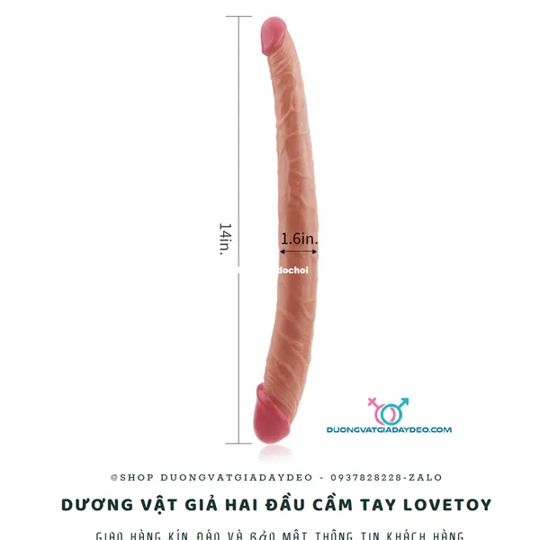 Dương vật giả cầm tay 2 đầu Lovetoy - Mang lại niềm vui và an toàn cho phụ nữ 