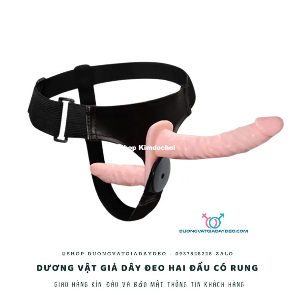 Dương vật giả dây đeo 2 đầu có rung: Bí quyết cho cuộc yêu thăng hoa