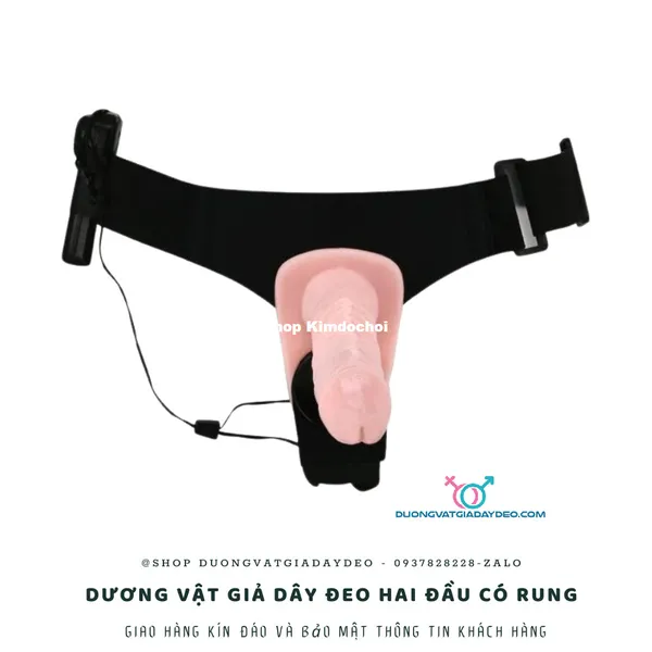 Dương vật giả dây đeo 2 đầu có rung: Bí quyết cho cuộc yêu thăng hoa