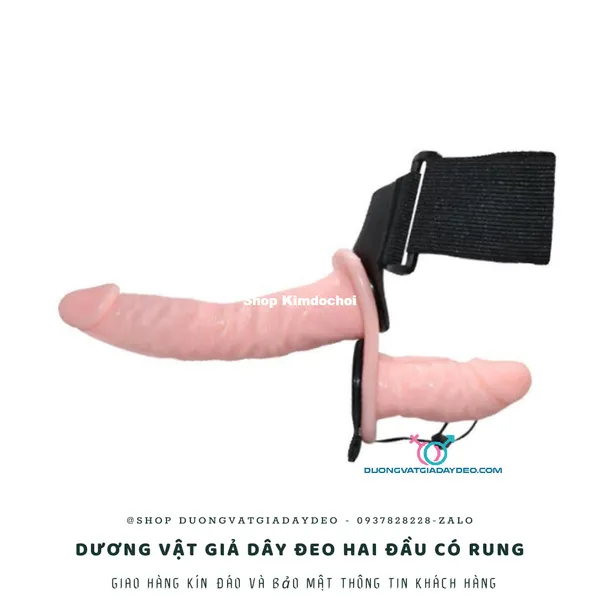Dương vật giả dây đeo 2 đầu có rung: Bí quyết cho cuộc yêu thăng hoa