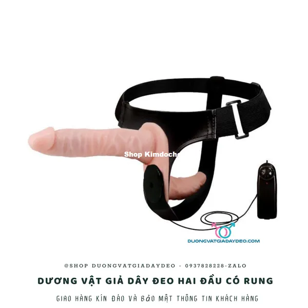 Dương vật giả dây đeo 2 đầu có rung: Bí quyết cho cuộc yêu thăng hoa