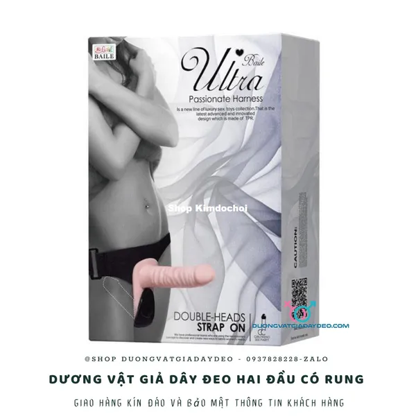 Dương vật giả dây đeo 2 đầu có rung: Bí quyết cho cuộc yêu thăng hoa