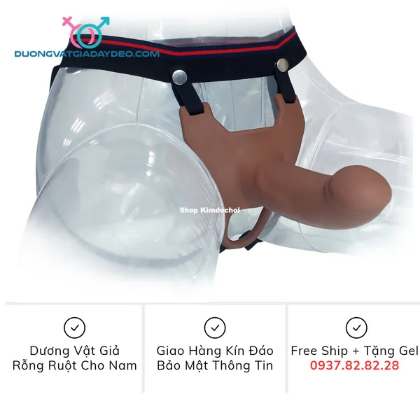 Dương vật giả dây đeo rỗng ruột phù hợp với các anh trai có “cậu nhỏ” khiêm tốn