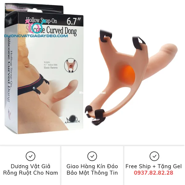 Dương vật giả dây đeo rỗng ruột phù hợp với các anh trai có “cậu nhỏ” khiêm tốn