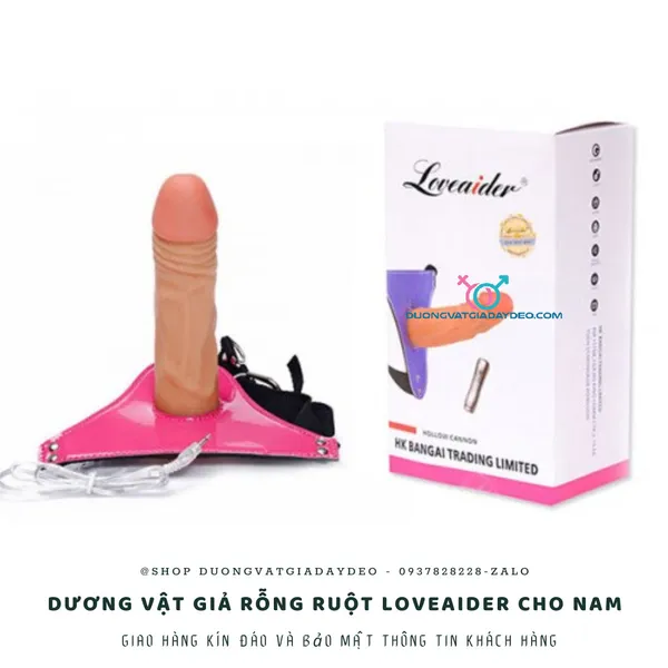 Dương Vật Giả Rỗng Ruột Loveaider Dành Cho Nam