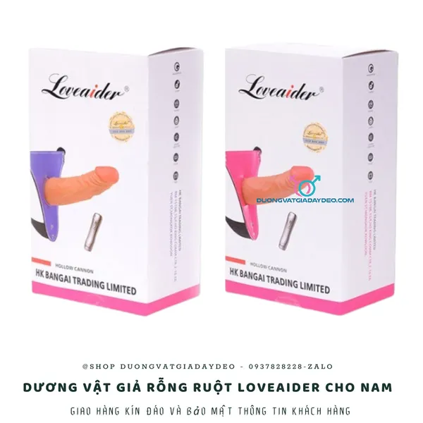 Dương Vật Giả Rỗng Ruột Loveaider Dành Cho Nam