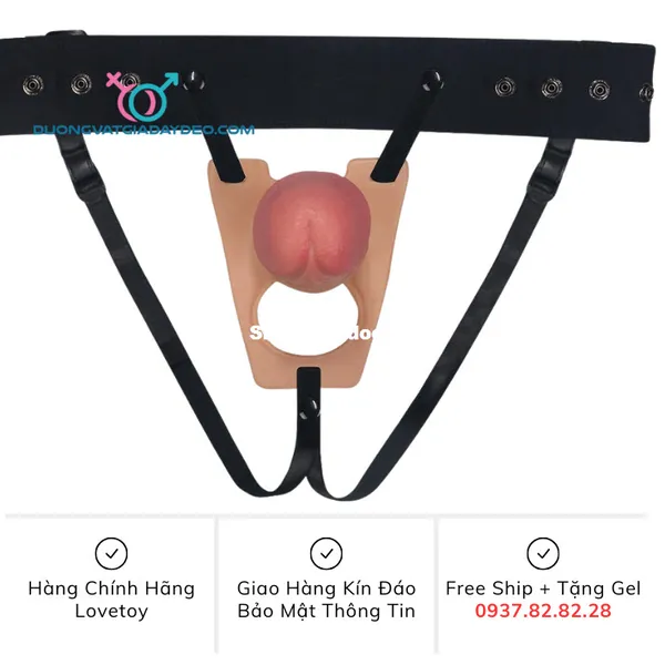Dương vật giả dây đeo rỗng ruột Lovetoy - Giải pháp hoàn hảo cho nam giới
