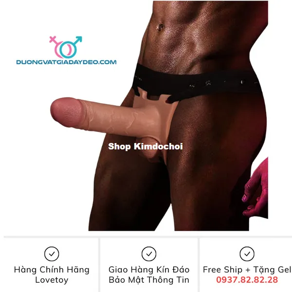 Dương vật giả dây đeo rỗng ruột Lovetoy - Giải pháp hoàn hảo cho nam giới