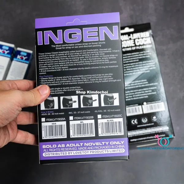 Quần Lovetoy gắn dương vật phụ kiện tiện lợi cho các bạn Les muốn thay đổi dương vật giả