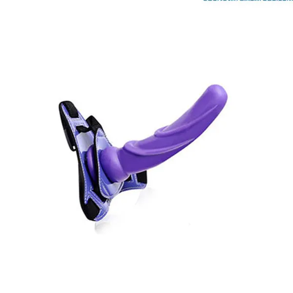 Dương vật giả dây đeo Loveaider màu tím có Rung 