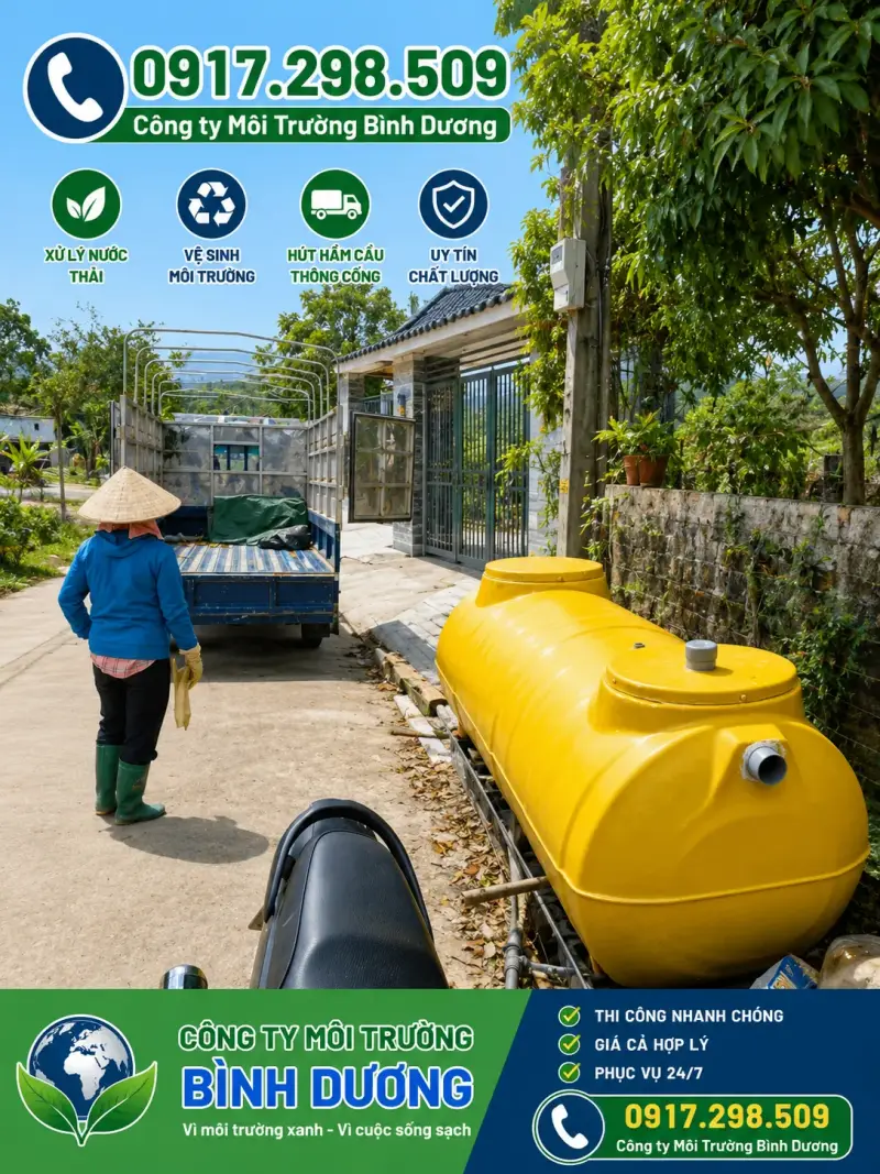 bể phốt nhà phố kích thước bao nhiêu