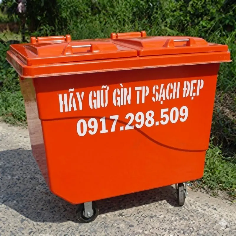 thùng rác 660 lít đồng nai