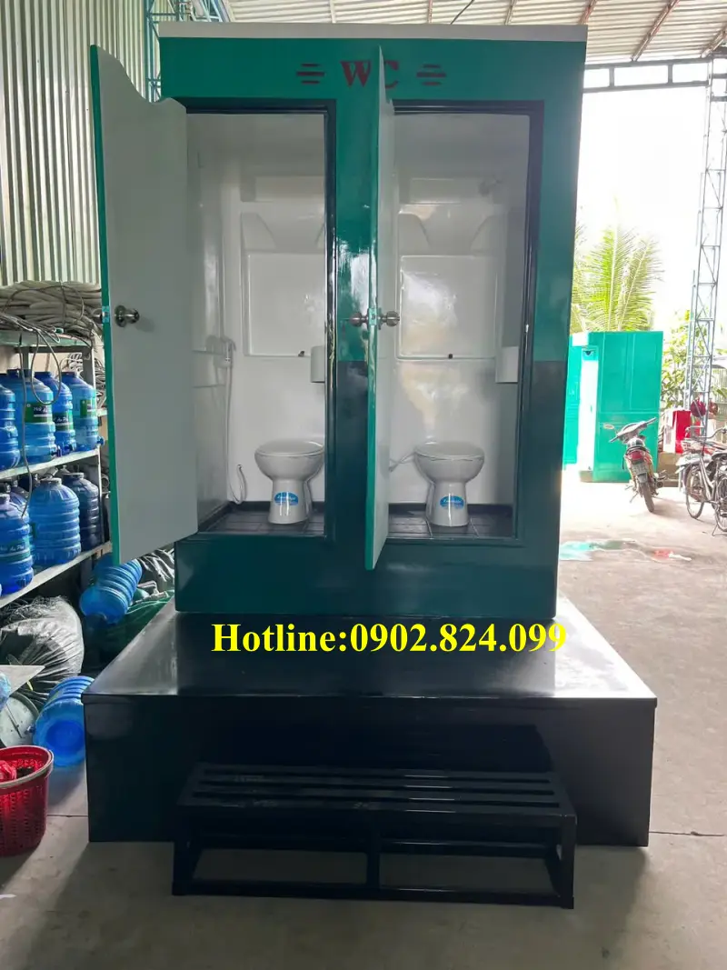 Báo giá toilet di động bồn tự hoại composite tại Đak Lak