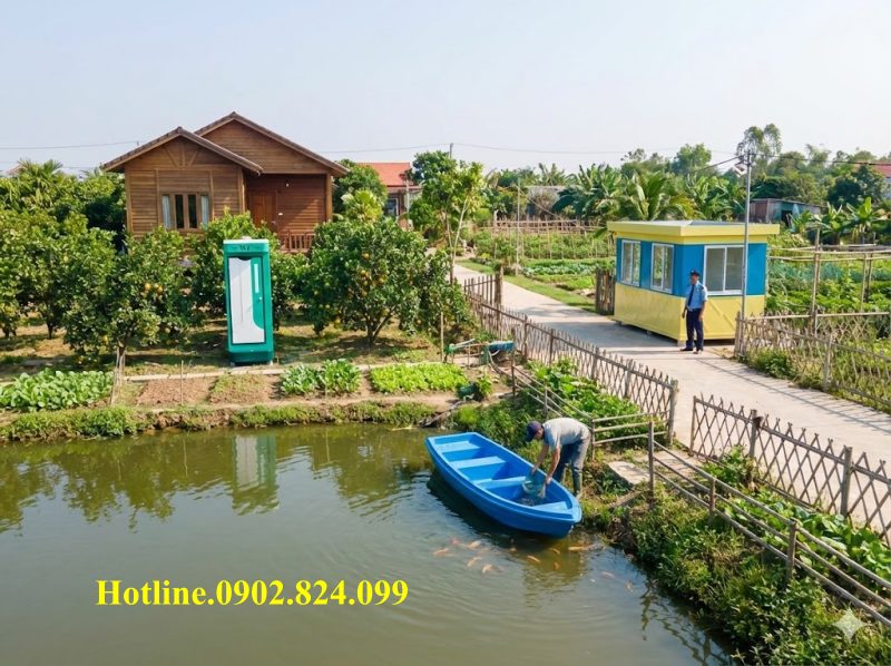 cho thuê nhà vệ sinh lưu động cho nông trại