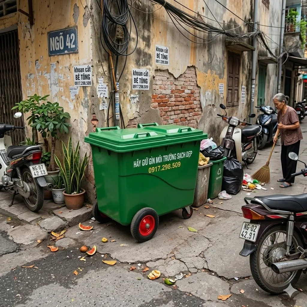 thùng rác công nghiệp giá rẻ