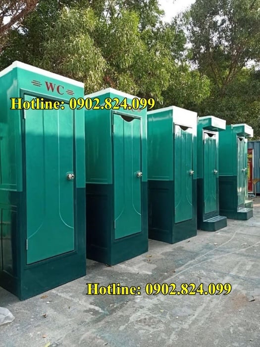 Wc di động 1 buồng phù hợp cho lán trại