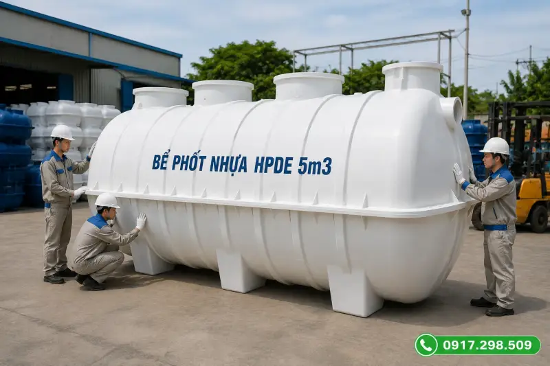 Bảng giá bể phốt nhựa 5m3