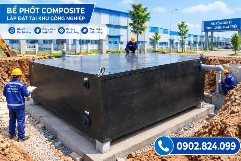Báo giá bể tự hoại composite