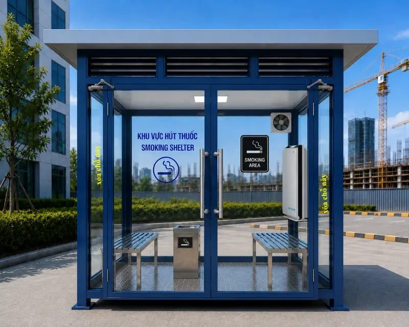 Báo giá bốt hút thuốc ngoài trời