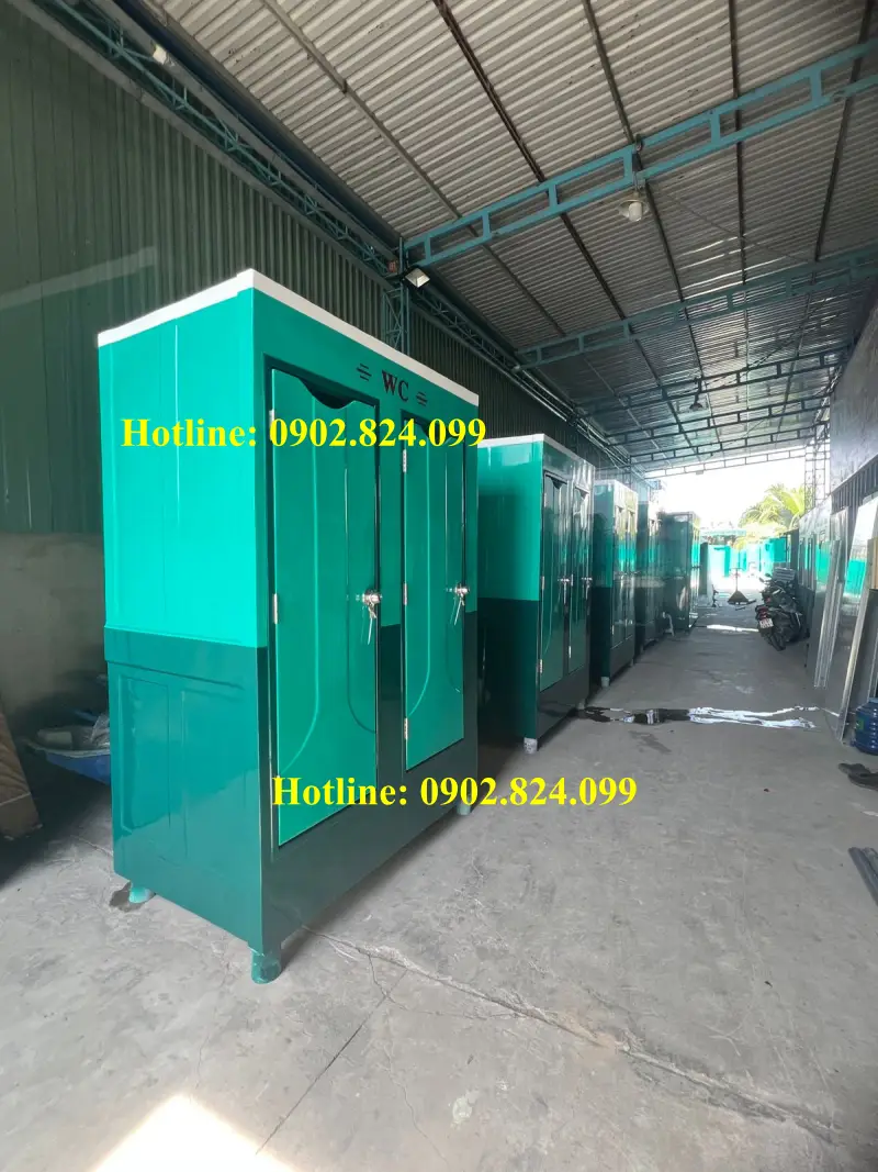 Nhà vệ sinh và bồn composite xử lý nước thải