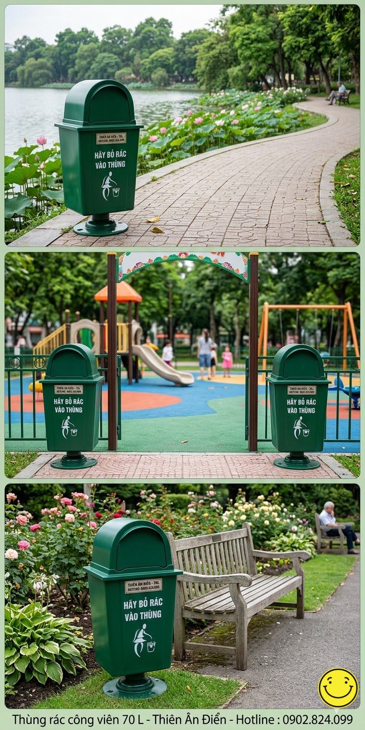Báo giá thùng rác công viên
