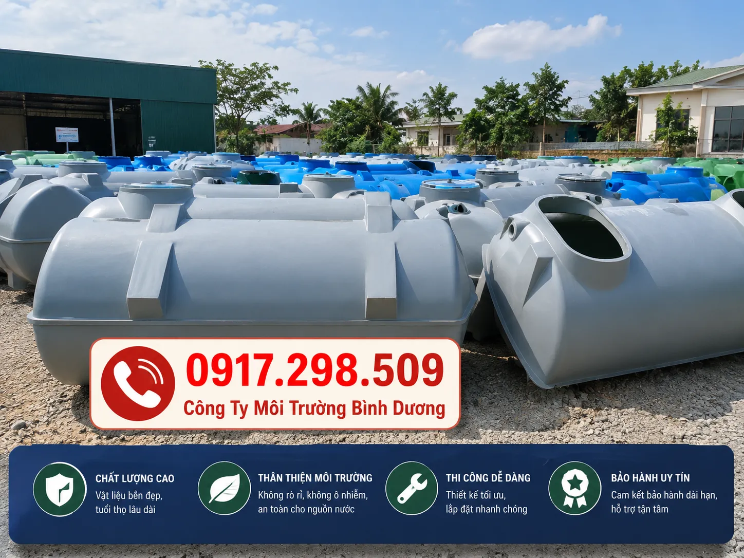 Hình bể phốt composite frp