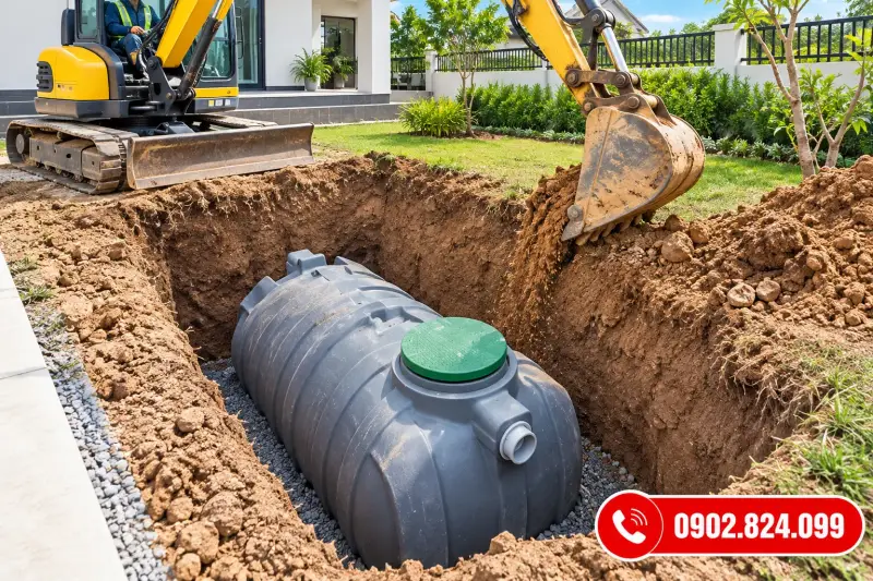 bể phốt nên đặt ở đâu