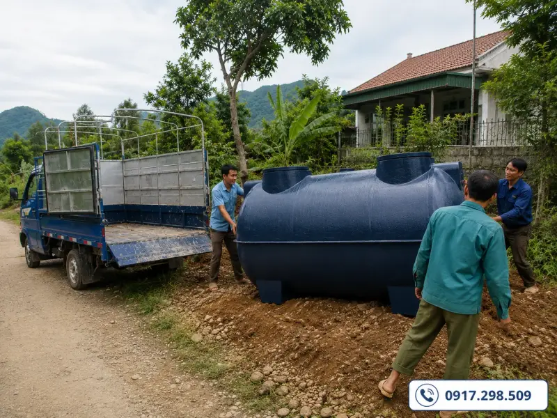 Bể tự hoại 3 ngăn composite