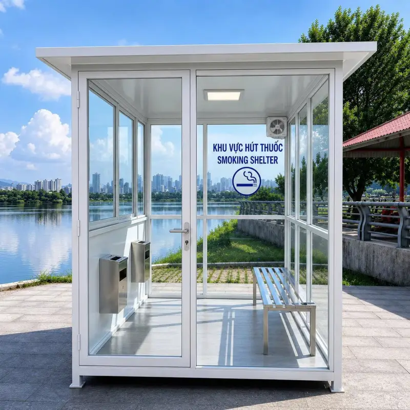 Cabin hút thuốc nhà Xưởng
