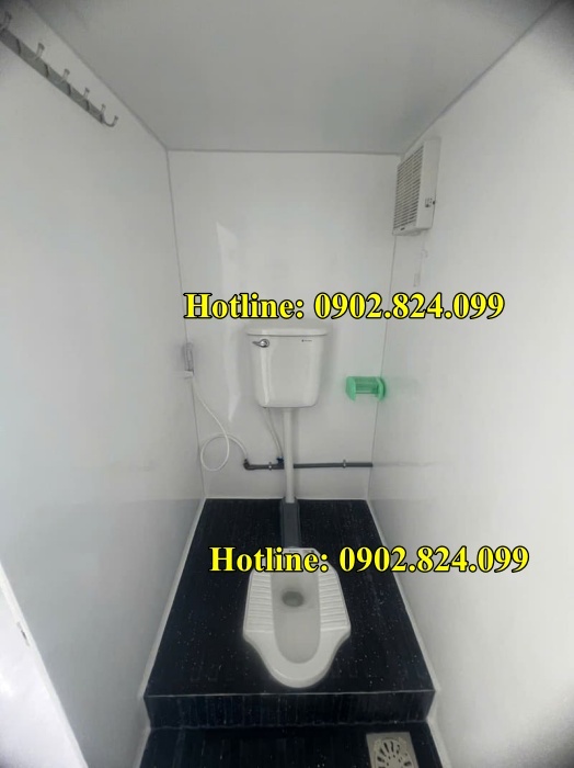 cabin nhà bảo vệ kèm nhà vệ sinh