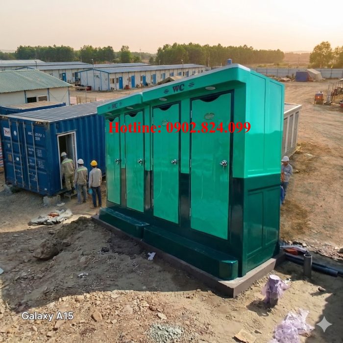 thuê nhà tắm di động kết hợp Container vệ sinh