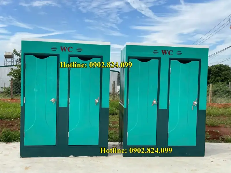 Cabin vệ sinh lưu động 2 buồng giao cho khach hàng tại Đaklak