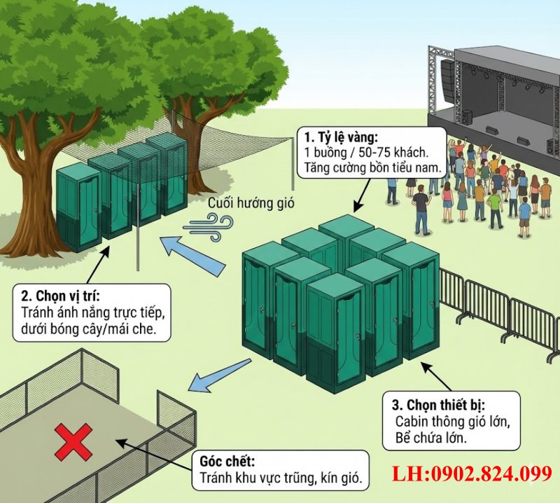 cách khử mùi nhà vệ sinh di động