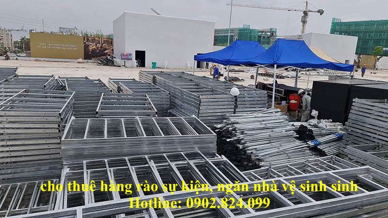 Cho thuê hàng rào sự kiện ngăn nhà vệ sinh