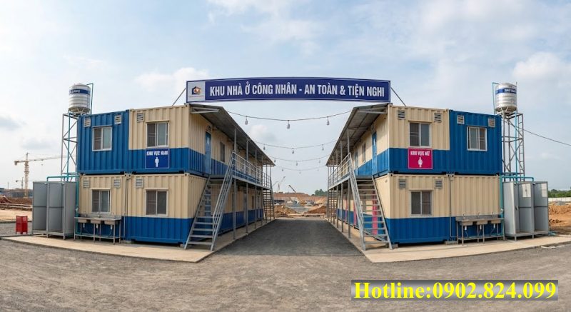 Khu vực nhà ở cho công nhân bằng container