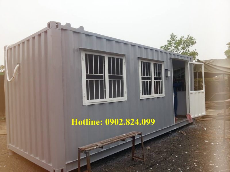 Container văn phòng 20 feet màu xám