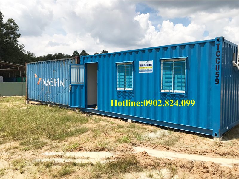 container văn phòng 20 feet kèm nhà vệ sinh