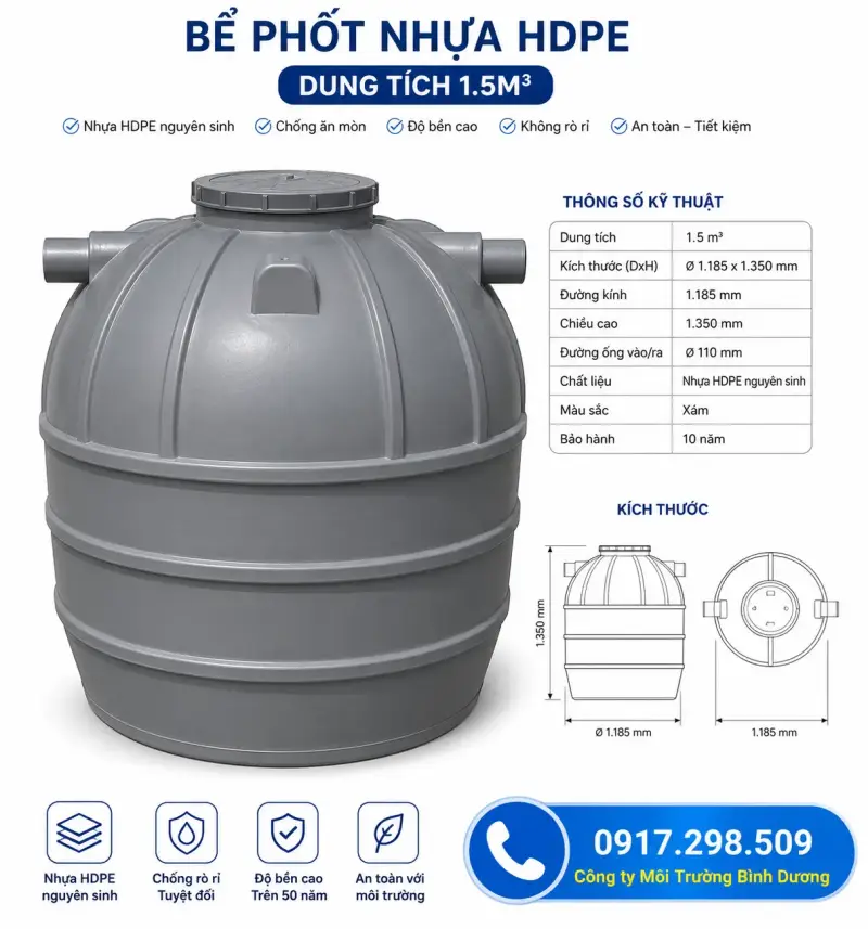 Bồn tự hoại nhựa