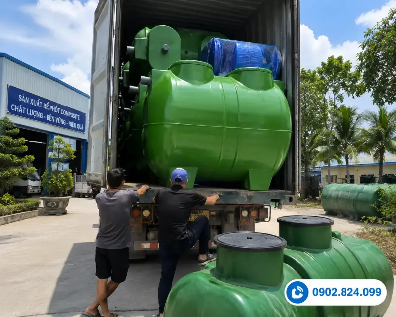 Giá bể tự hoại composite