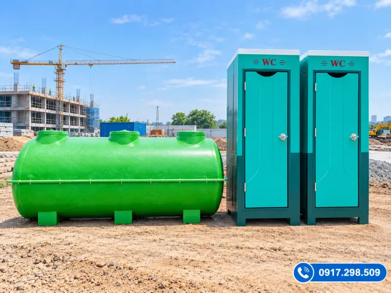 Giá Combo Nhà Vệ Sinh Di Động Và Bể Phốt Nhựa Tại Bình Dương