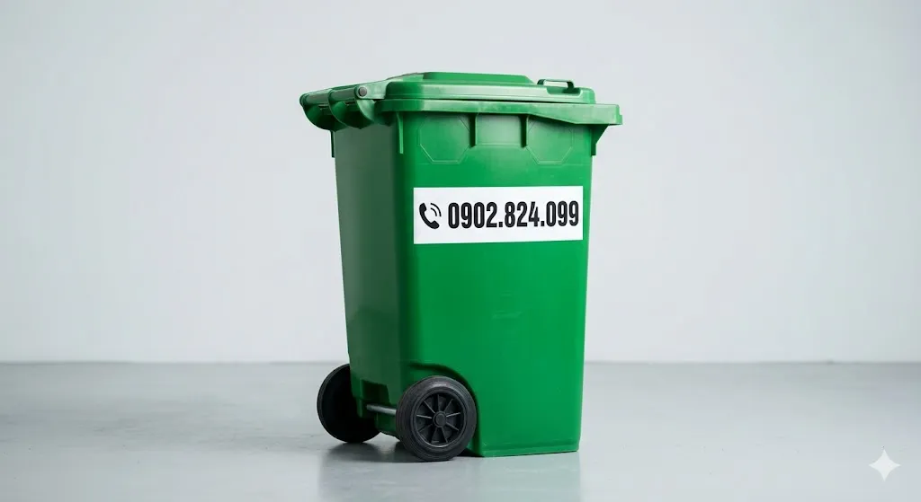 giá thùng rác 240 lít